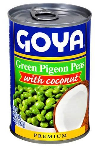 GOYA GREEN PIGEON PEAS W/ COCONUT 15 OZ