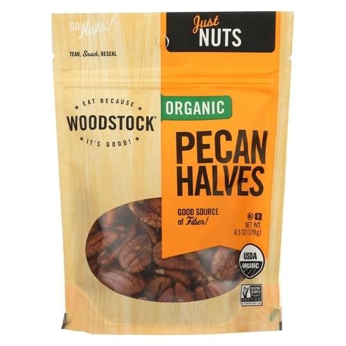 WOODSTOCK PECAN HALVES 4.5 OZ.
