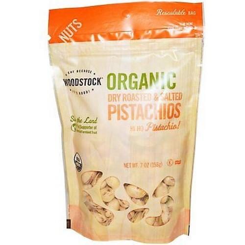 WOODSTOCK ORGANIC ROASTED SALTED PISTACHIOS 7 OZ.