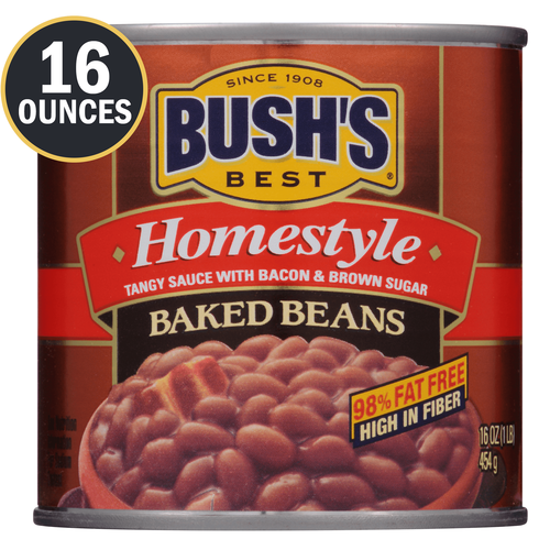 BUSHS HOMESTYLE BAKED BEANS 16OZ