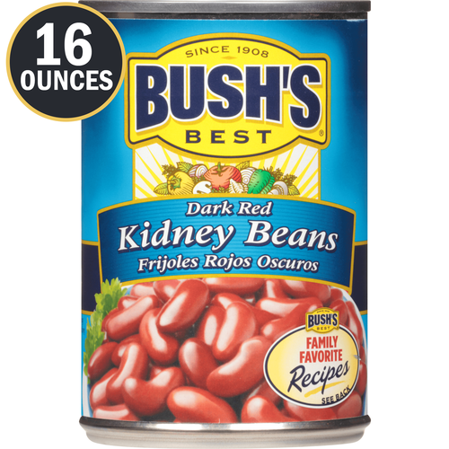BUSHS DARK RED KIDNEY BEANS 16 OZ