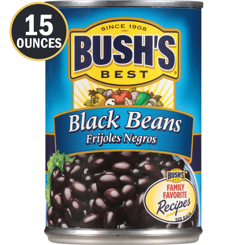 BUSHS BLACK BEANS CAN 15OZ