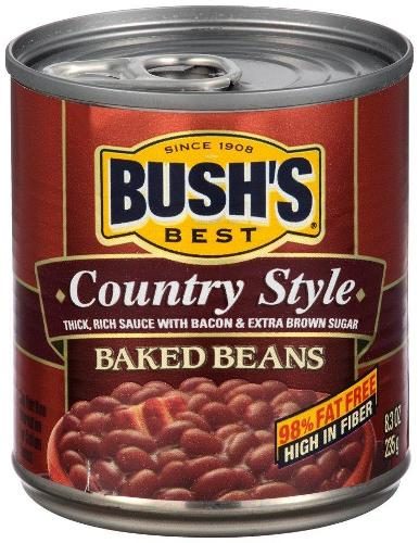 BUSHS BAKED BEANS COUNTRY STYLE 8.3 OZ