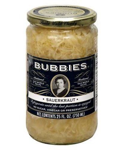 BUBBIES SAUERKRAUT 25OZ