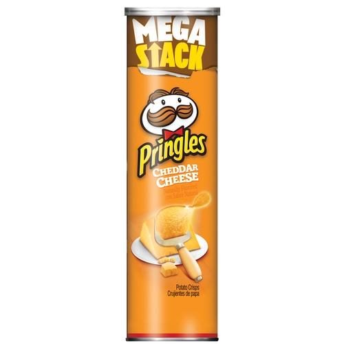 PRINGLES CHEDDAR CHEESE MEGA CAN 203G