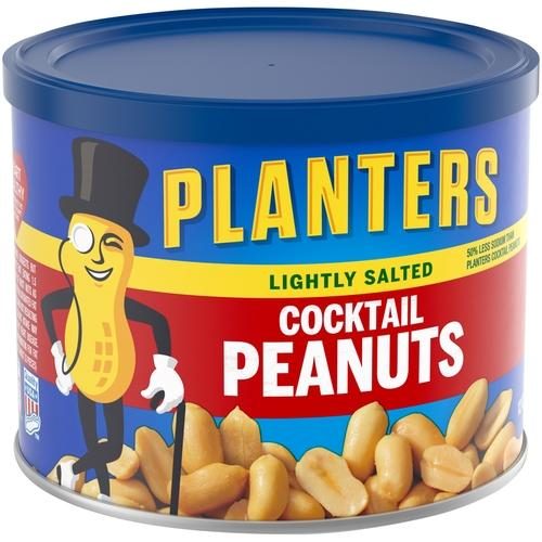 PLANTERS LIGHTLY SALTED COCKTAIL PEANUTS 12OZ