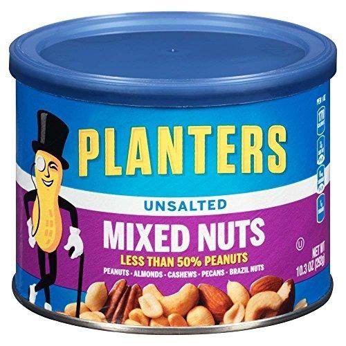 PLANTERS MIXED NUTS UNSALTED 10.3OZ