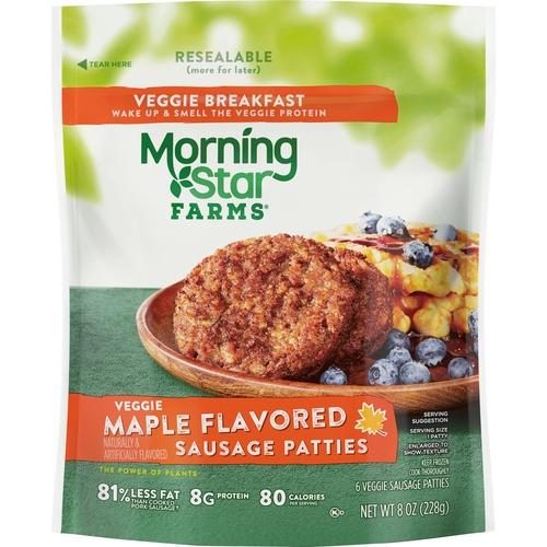 MORNING STAR FARMS MAPLE SAUSAGE PATTIES 8OZ