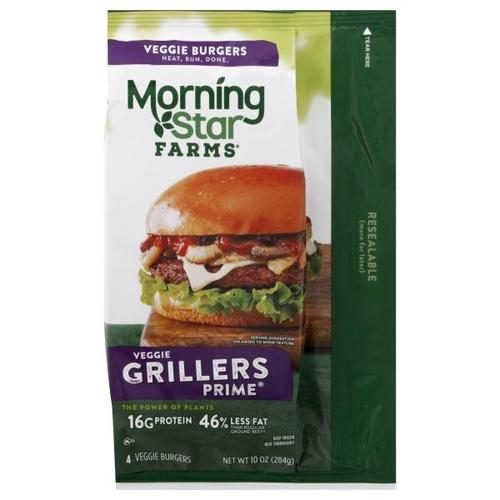 MORNING STAR FARMS VEGGIE GRILLERS BURGERS GRILLERS PRIME 10OZ