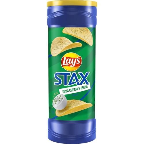 LAYS STAX SOUR CREAM & ONION 5.5OZ
