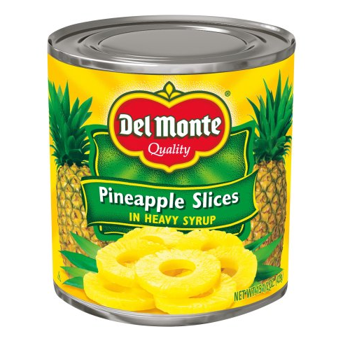 DEL MONTE PINEAPPLE SLICES 15 OZ