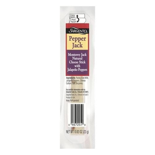 SARGENTO PEPPER JACK CHEESE STICK 1OZ