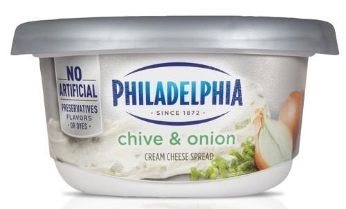 PHILADELPHIA CREAM CHEESE CHIVE/ONION SPREAD 8OZ
