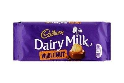 CADBURY DAIRY MILK WHOLE NUT 120 G