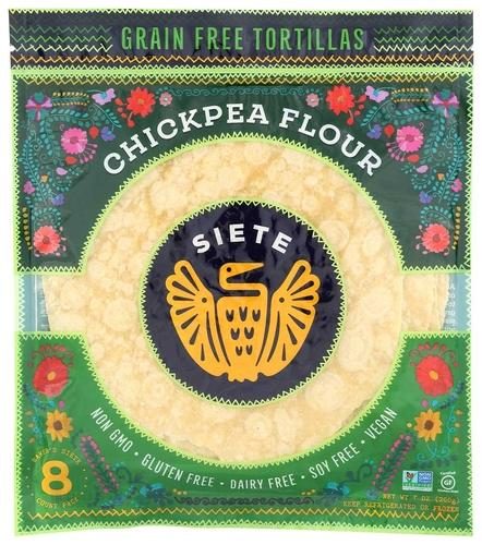 SIETE CHICKPEA FLOUR TORTILLA 7 OZ