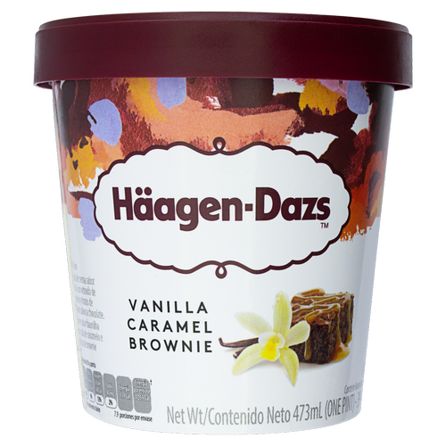 H/DAZS VAN CMEL BROWNIE ICE-CREAM 1PT.