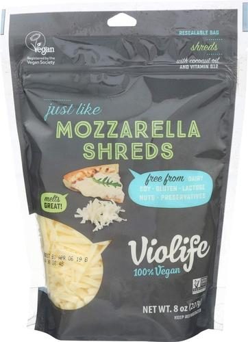 VIOLIFE MOZZARELLA SHREDS 8 OZ.