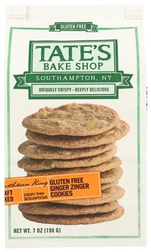 TATES BAKE SHOP GLUTEN-FREE GINGER ZINGER COOKIES 7OZ