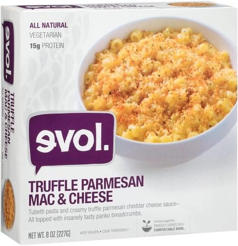 EVOL FOODS TRUFFLE PARMESAN MAC AND CHEESE BOWL 8 OZ