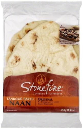 STONEFIRE PLAIN NAAN BREAD 8.8 OZ