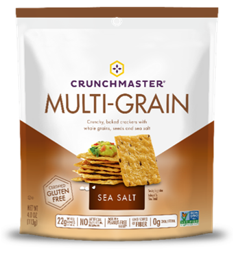 CRUNCHMASTER GF SEA SALT MULTI-GRAIN CRACKERS 4 OZ