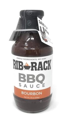RIB RACK BOURBON BBQ SAUCE 19OZ