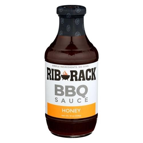 RIB RACK SWEET HONEY BBQ SAUCE 19OZ