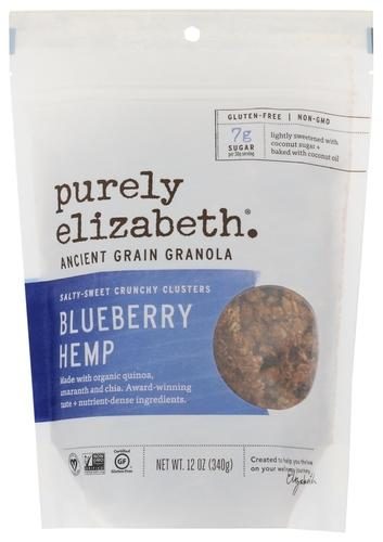 PURELY ELIZABETH BLUEBERRY HEMP ANCIENT GRAIN GRANOLA 12OZ