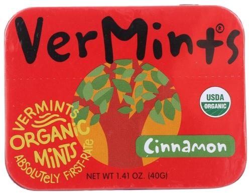 VERMINTS ORGANIC CINNAMON MINTS 1.41OZ