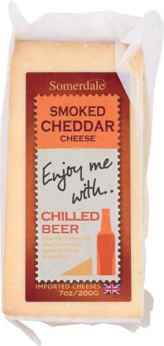 SOMERDALE SMOKED CHEDDAR W/ BEER 7OZ