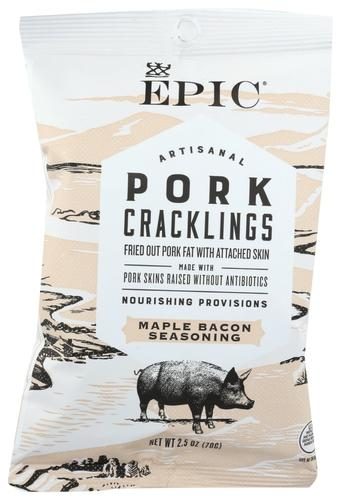 EPIC PORK CRACKLING MAPLE BACON 2.5 OZ