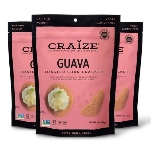 CRAIZE GUAVA TOASTED CORN CRACKERS 4OZ