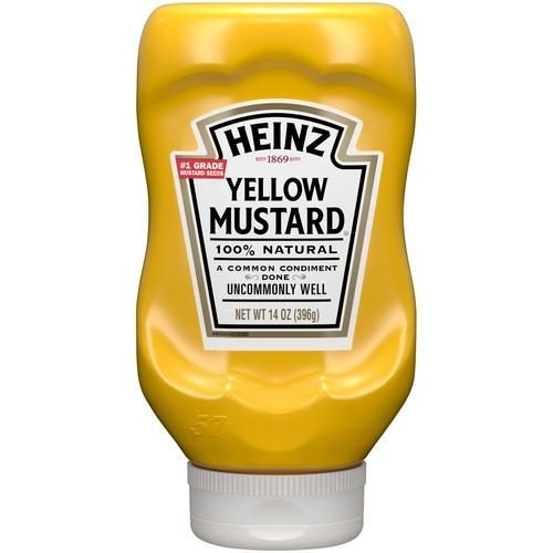 HEINZ YELLOW MUSTARD 14OZ