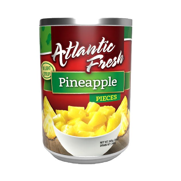 ATLANTIC FRESH PINEAPPLE PIECES 20OZ