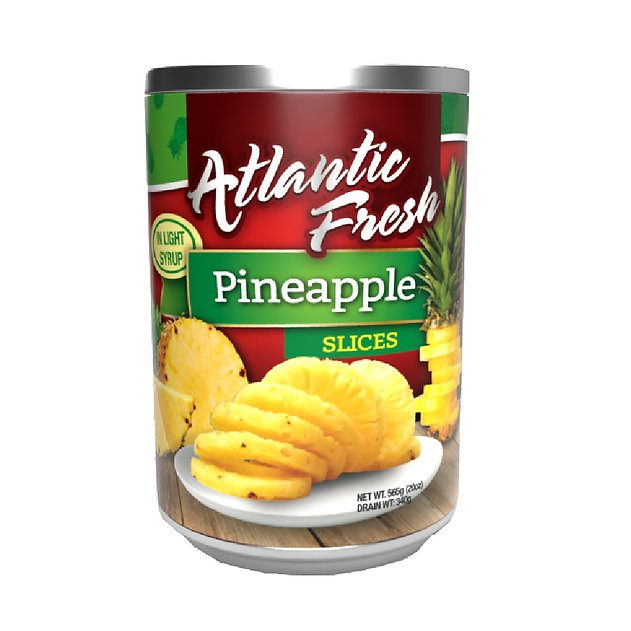 ATLANTIC FRESH PINEAPPLE SLICES 20OZ