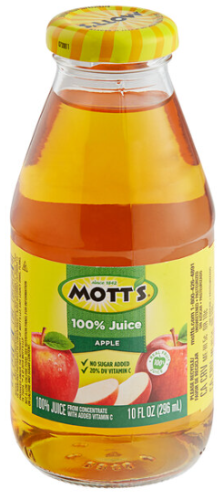 MOTTS APPLE JUICE 10 FL