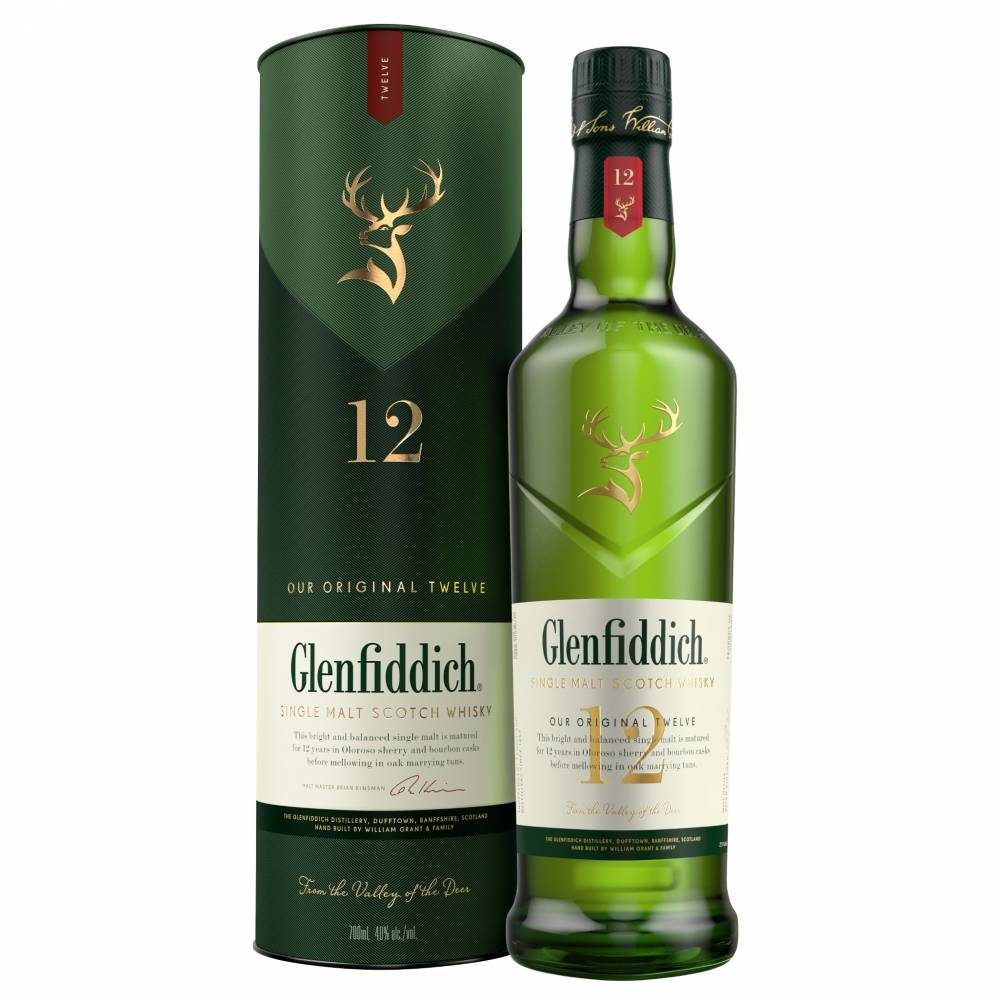 GLENFIDDICH 12 YR OLD SINGLE MALT SCOTCH WHISKY 75CL