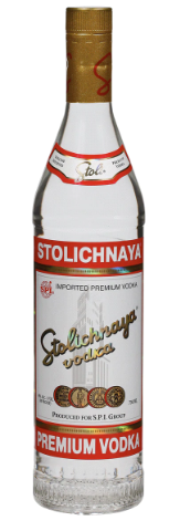 STOLICHNAYA RED LABEL VODKA