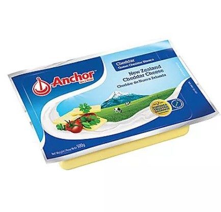 ANCHOR NZ CHEDDAR CHEESE 500G