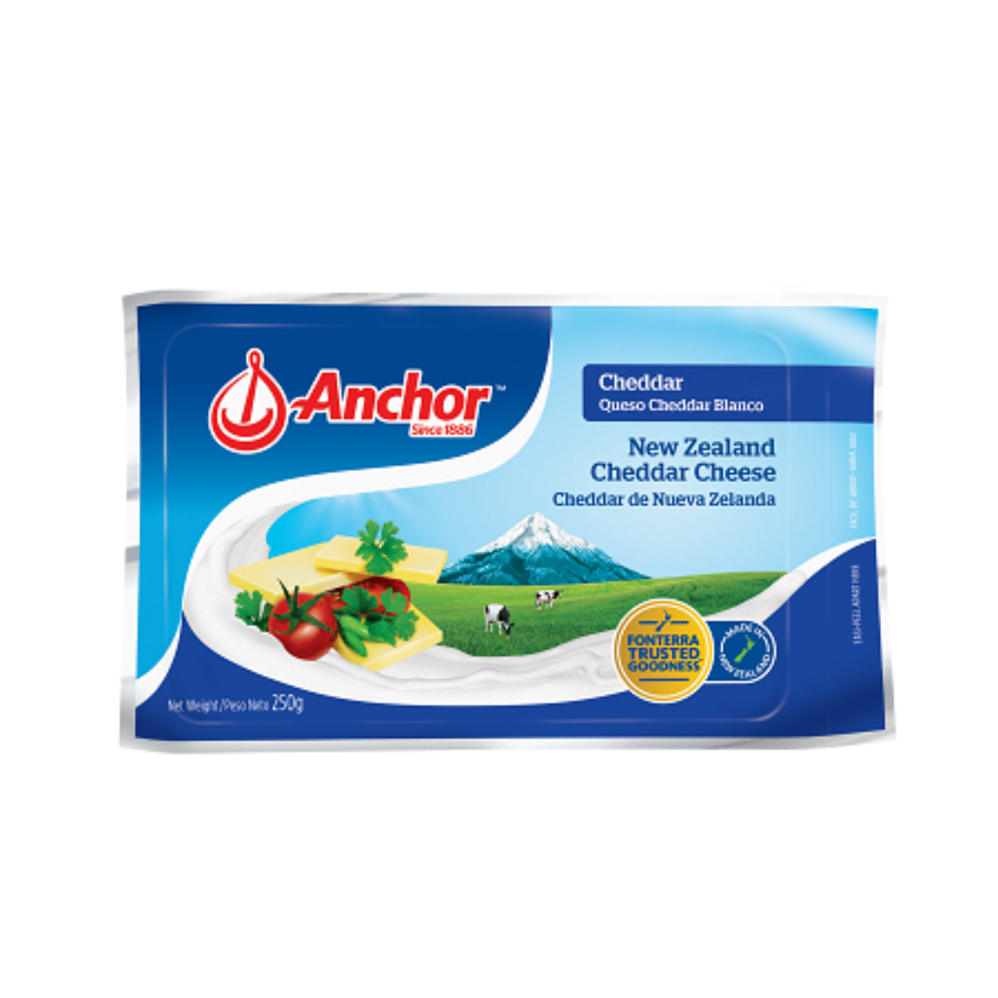 ANCHOR NZ CHEDDAR CHEESE 250G