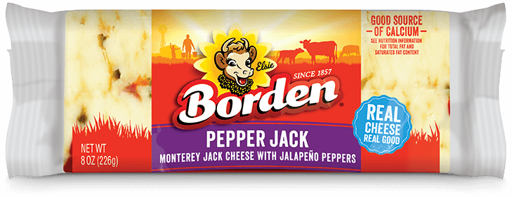 BORDEN PEPPER JACK CHUNK 8OZ