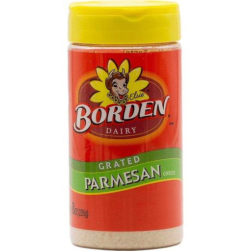BORDEN PARMESAN GRATED CHEESE 8OZ