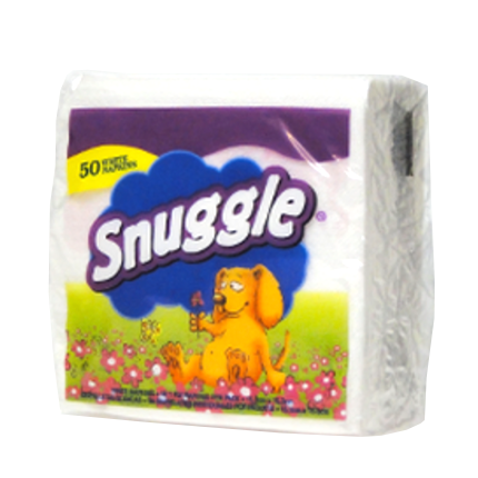 SNUGGLE WHITE TABLE NAPKINS 50S