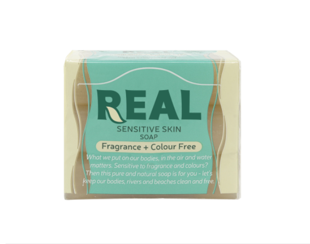 REAL SOAP SENSITIVE SKIN SINGLE WRAP 125GM