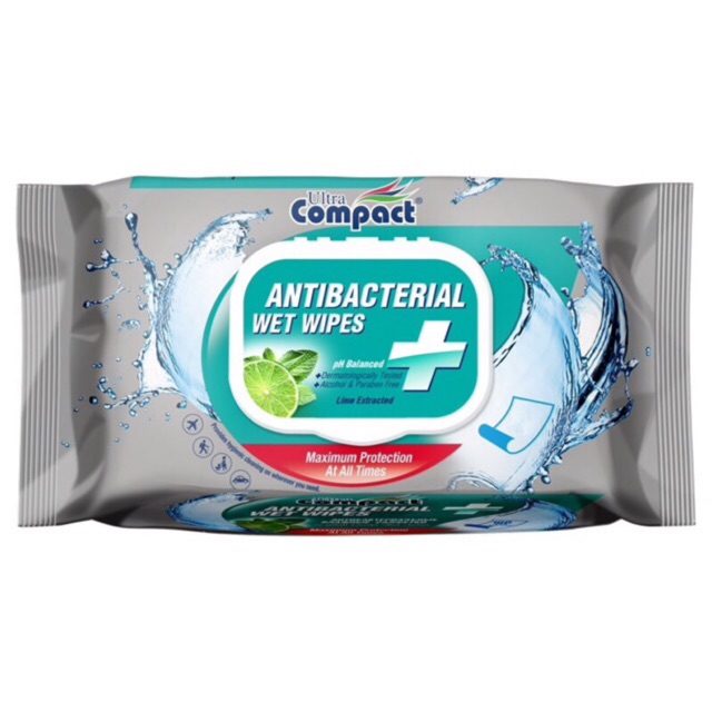 ULTRA COMPACT ANTIBACTERIAL WIPES 100CT