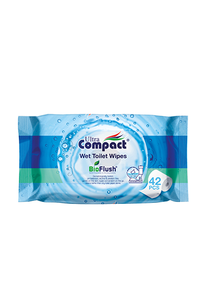 ULTRA COMPACT TOILET WIPES 42CT