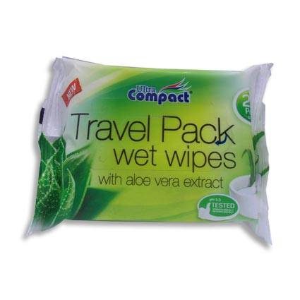 ULTRA COMPACT WET WIPES TRAVEL 20CT