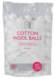 FITZROY COTTON WOOL BALLS 100PK