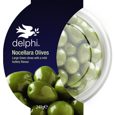 DELPHI NOCELLARA OLIVES 240G