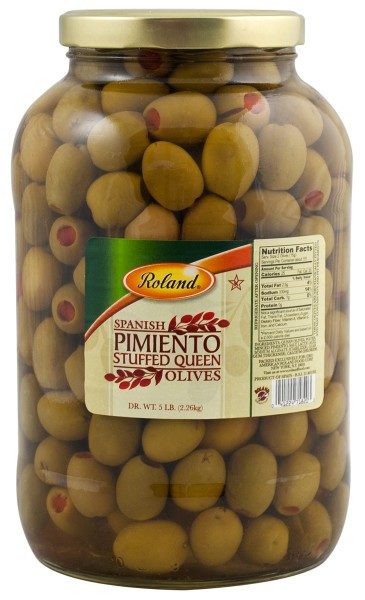 ROLAND QUEEN OLIVES STUFFED WITH PIMENTO 9.4OZ
